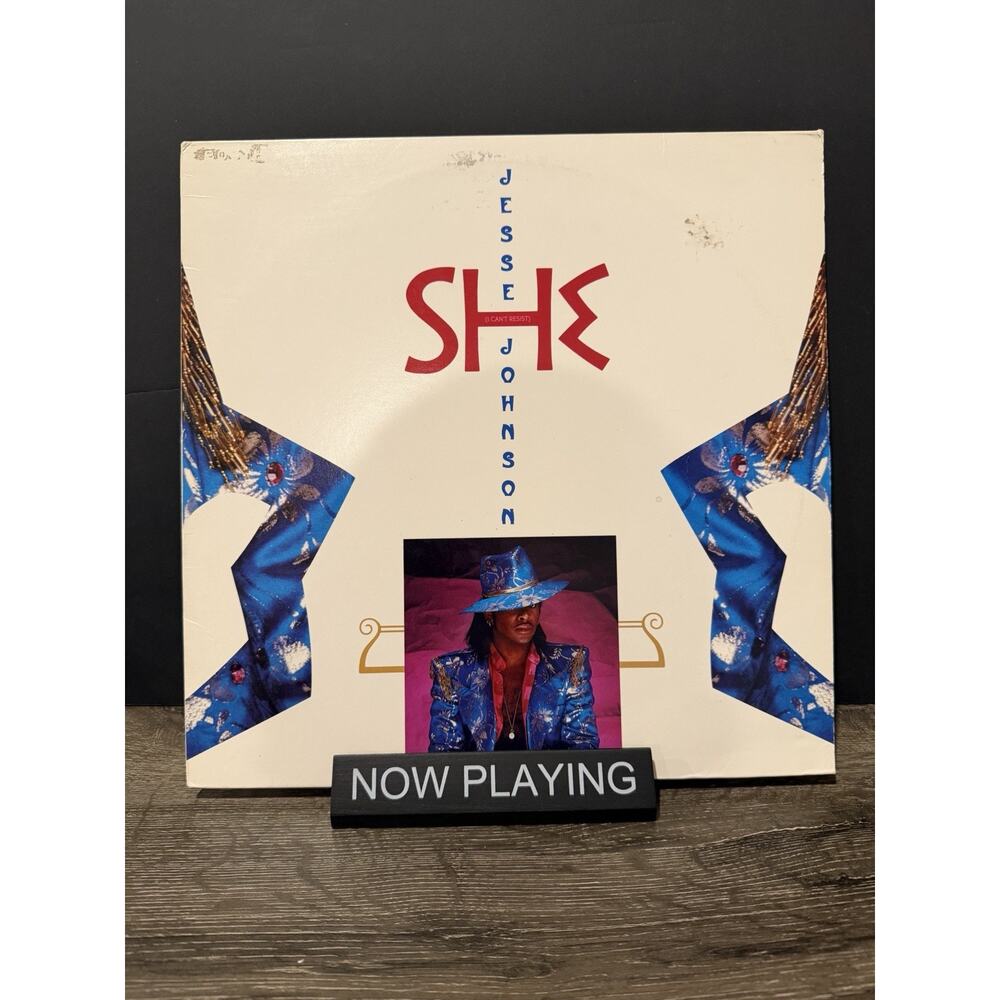 Jesse Johnson She Can’t Resist Vinyl 12 Inch Single Prince Affiliated Artist